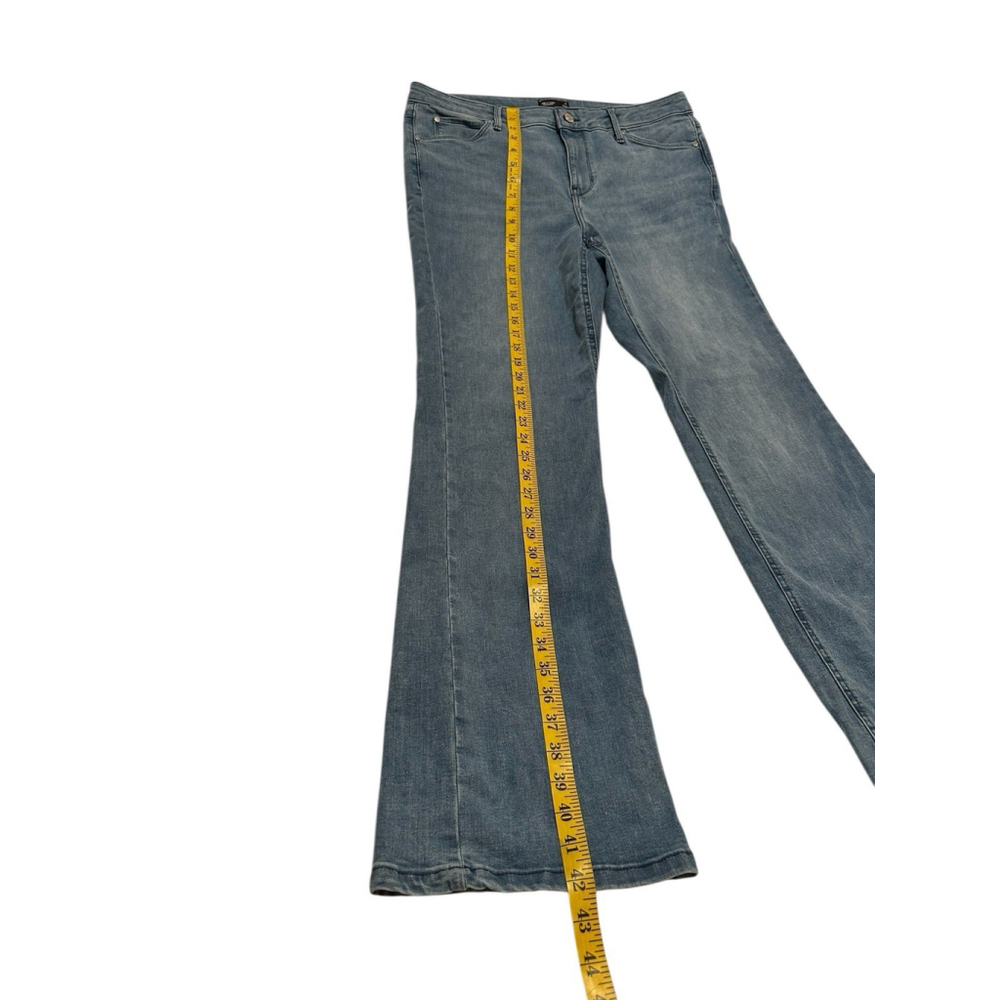 Simply Vera Wang Bootcut Denim Jeans Womens 14 35x32.5 (Long) Distressed Blue - Picture 11 of 16